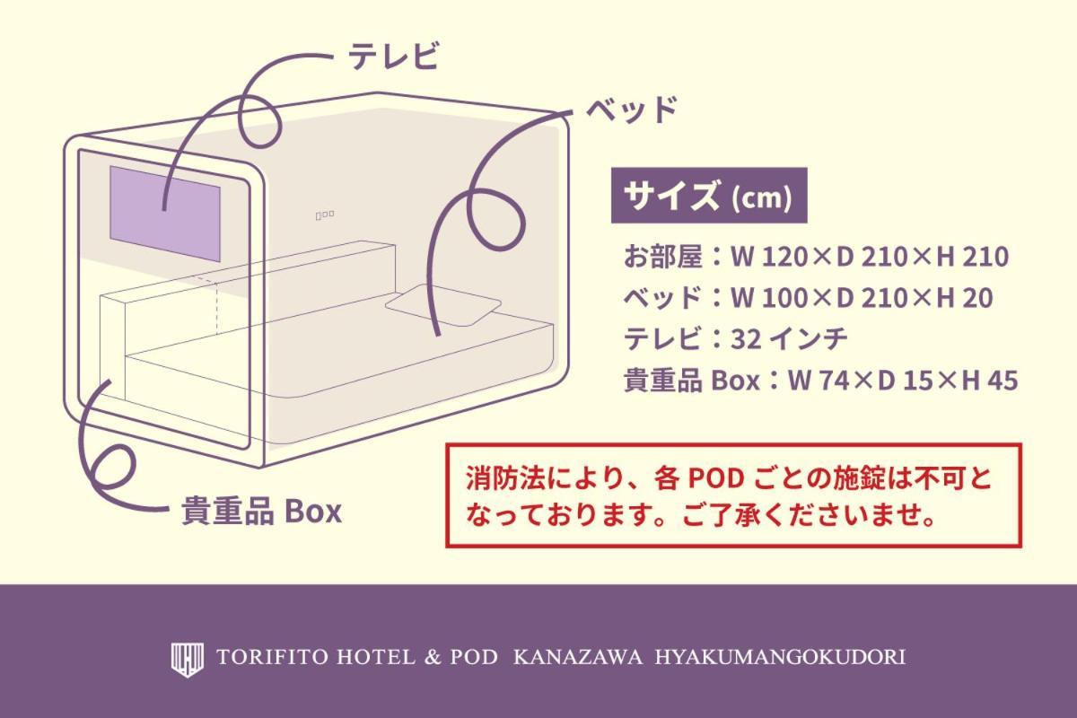 Torifito Hotel & Pod Kanazava Kültér fotó